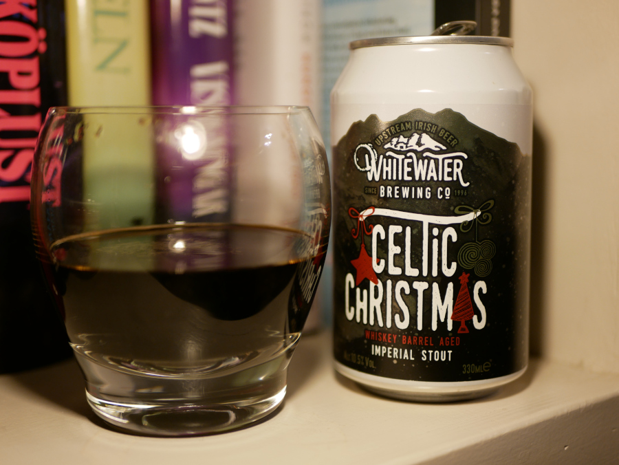 Celtic Christmas, Whitewater Brewery, burk, glas, Karlströms Malt
